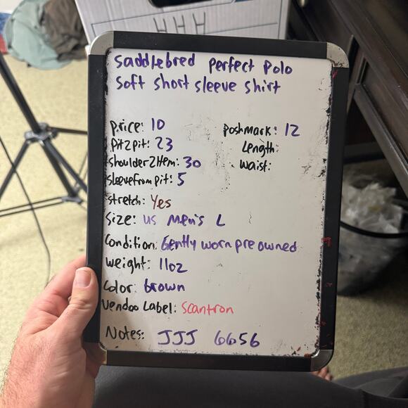 Saddlebred Perfect Polo Soft Short Sleeve Shirt US Men's L - Picture 5 of 5